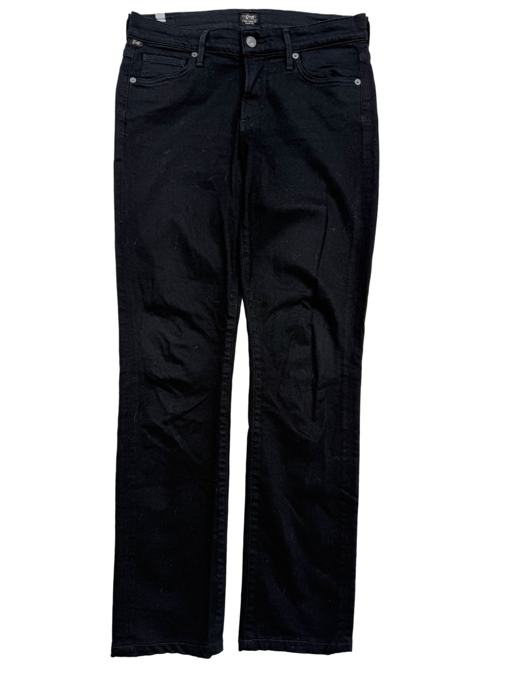 Citizens of Humanity Ava Black Straight Leg Jeans Low Rise Size 27 VGUC Womens